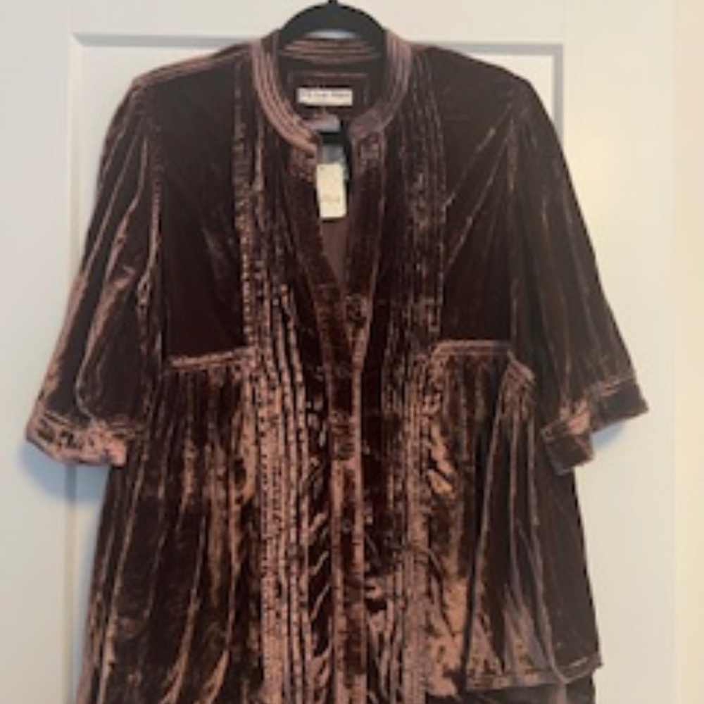 We The Free Velvet Willow Button Down